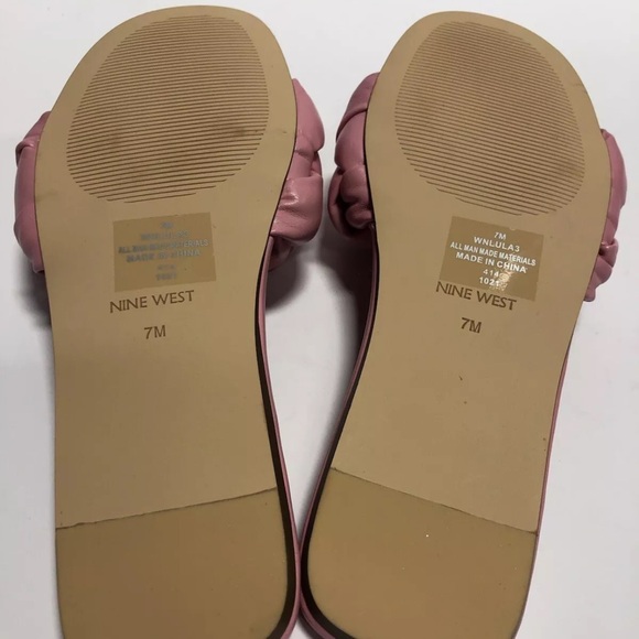 Nine West Women’s Lula, Pink Slide Sandals, Size 7 M - Picture 5 of 6